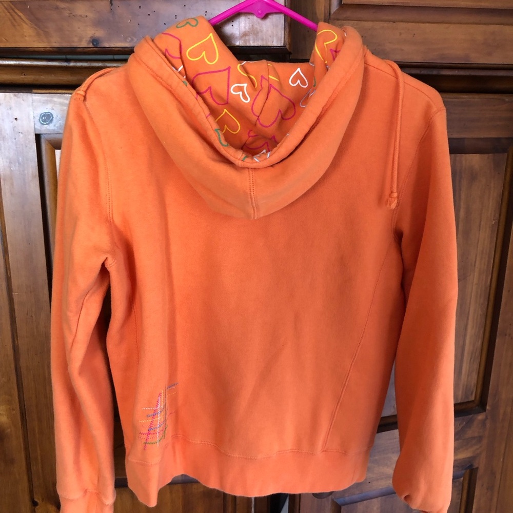 Orange split zip up - Picture 5 of 6